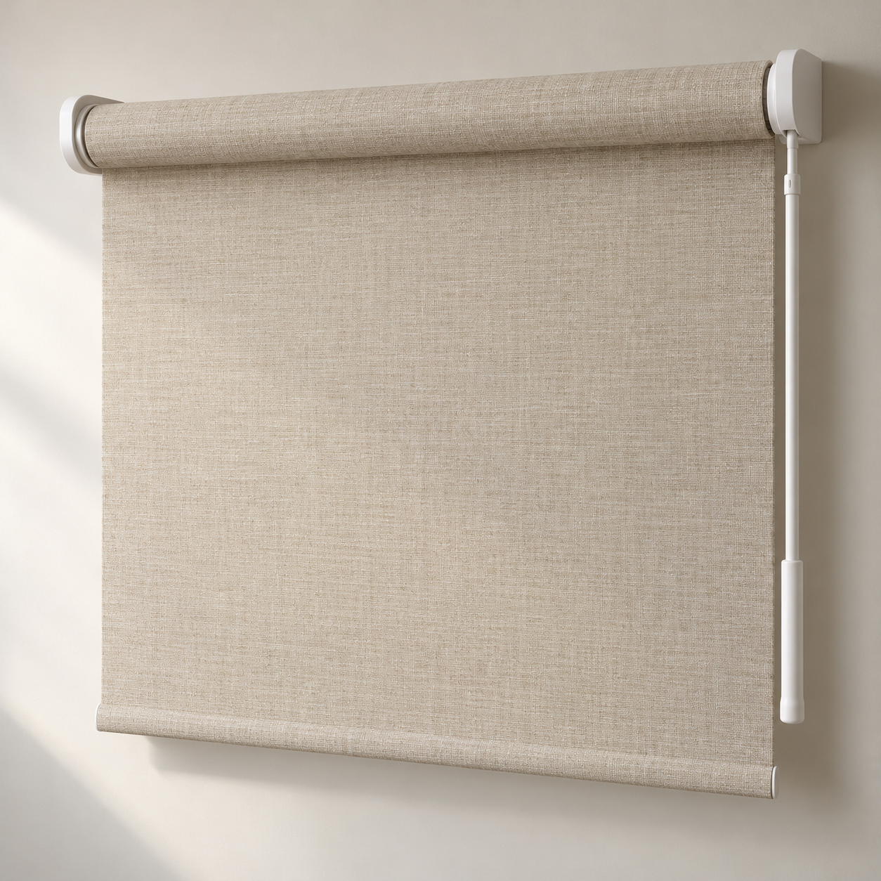 Linen-look roller blind